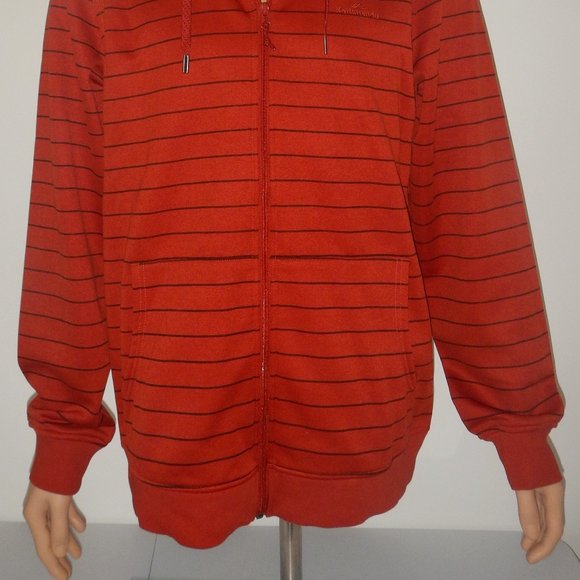 Men's Light to Mid-weight Striped Hooded Jacket - Picture 2 of 5